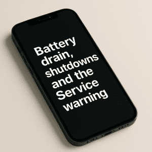 iPhone Battery Drain - Shutdowns and the Service Warning.