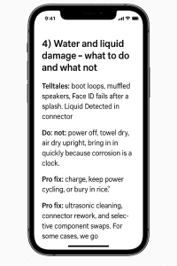 iPhone Water and Liquid Damage