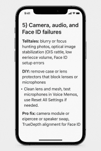 iPhone Problems Camera-Audio-and Face ID Failures